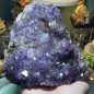 Brazilian Amethyst Cluster Special Quality with Hematite dots Inside the crystals - weight 2431 Grams