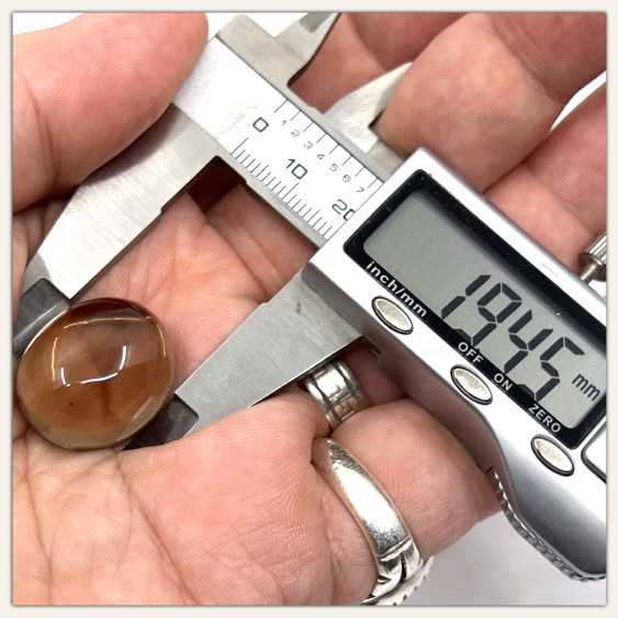 Rauchquarz Oval Klar Mit Hellgold Rutil