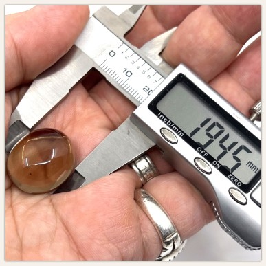 椭圆形烟水晶（透明）配淡金红石