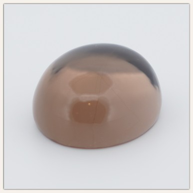 Rauchquarz Oval Klar Mit Hellgold Rutil