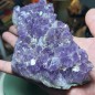 Brazilian Amethyst Cluster with Titanium Dioxide - weight 951 Gram Brazilian Amethyst Cluster with Titanium Dioxide - weight 951 Gram