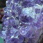 Brazilian Amethyst Cluster with Titanium Dioxide - weight 951 Gram Brazilian Amethyst Cluster with Titanium Dioxide - weight 951 Gram