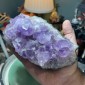 Brazil Amethyst fair color with some Titanium Dioxide - weight 1742 Gram