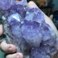 Brazil Amethyst fair color with some Titanium Dioxide - weight 1742 Gram