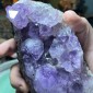 Brazil Amethyst fair color with some Titanium Dioxide - weight 1742 Gram