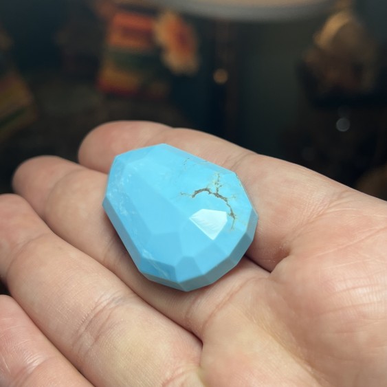 Amerikanischer Türkis – Nur stabilisiert – Gewicht: 88.85 ct