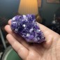 Groupe d’améthystes d’Uruguay – Lustre excellent, qualité supérieure – Poids : 169 grammes