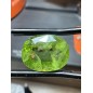 Natural untreated Pakistani peridot, faceted in Pakistan, weight 10.5 ct 
