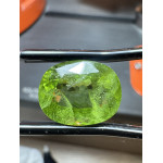 Natural untreated Pakistani peridot, faceted in Pakistan, weight 10.5 ct
