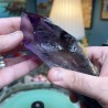 Натуральный бразильский аметист необработанный длинный кристалл - Вес 784 грамма