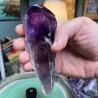 Natürlicher brasilianischer Amethyst unbehandelt langer Kristall - Gewicht 417 Gramm