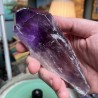 Натуральный бразильский аметист необработанный длинный кристалл - Вес 417 граммов
