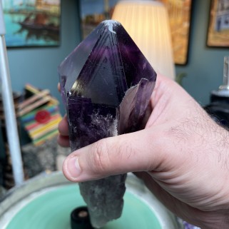 Natürlicher brasilianischer Amethyst unbehandelt langer Kristall - Gewicht 958 Gramm