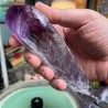 Améthyste naturelle du Brésil non traitée cristal long - Poids 438 grammes