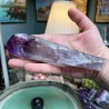 Améthyste naturelle du Brésil non traitée cristal long - Poids 438 grammes