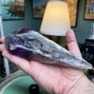 Natuurlijke Braziliaanse amethist onbewerkt lange kristal - Gewicht 654 gram