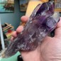 Natürlicher brasilianischer Amethyst unbehandelt langer Kristall - Gewicht 689 Gramm