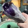 Natürlicher brasilianischer Amethyst unbehandelt langer Kristall - Gewicht 1965 Gramm