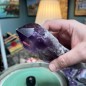 Natuurlijke Braziliaanse amethist onbewerkt lange kristal - Gewicht 708 gram
