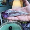 Natuurlijke Braziliaanse amethist onbewerkt lange kristal - Gewicht 256 gram