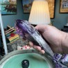 Натуральный бразильский аметист необработанный длинный кристалл - Вес 580 граммов