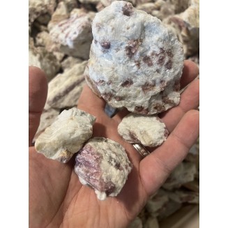 巴西红碧玺与白水晶 - 按重量计算