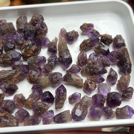 بلورات أميثيست برازيليه طبيعيه غير معالجه - بوزن 100 جرام