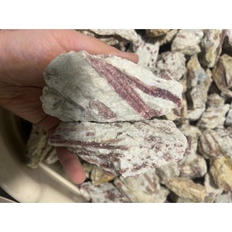 巴西红碧玺与白水晶 - 按重量计算