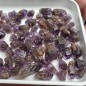 Brazilian Amethyst Crystals - Natural Untreated weight 100 Grams - AU014