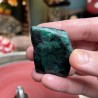 Opaque Brazilian Emerald with black Mica matrix - Natural Untreated weight 71 Grams - AU015