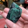 Opaque Brazilian Emerald with black Mica matrix - Natural Untreated weight 71 Grams - AU015