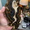 Brazilian Agate thick Slice - Natural Untreated - Weight 1159 Grams - AU016