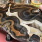 Brazilian Agate thick Slice - Natural Untreated - Weight 1159 Grams - AU016