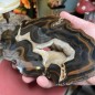 Brazilian Agate thick Slice - Natural Untreated - Weight 1159 Grams - AU016