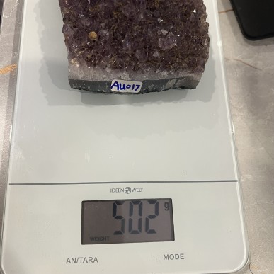 Brazilian Amethyst Cluster - Natural Untreated - Weight 502 Grams - AU017