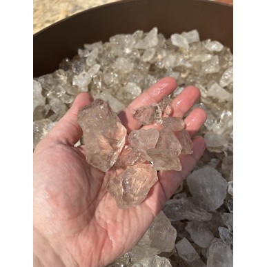 Cuarzo Cristal Brasil - 100 Gramos Buenas Medidas para Facetado