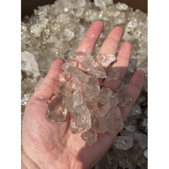 Bergkristal Brazilië - 100 Gram Goede Maten voor Facetteren