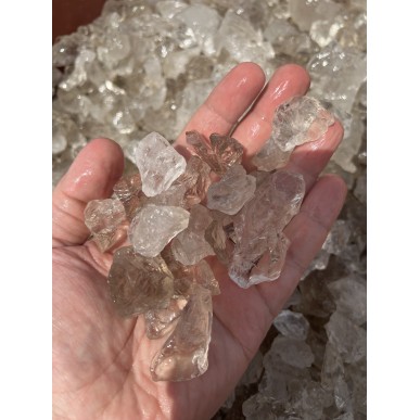 Cuarzo Cristal Brasil - 100 Gramos Buenas Medidas para Facetado