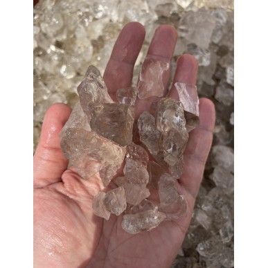 Bergkristal Brazilië - 100 Gram Goede Maten voor Facetteren