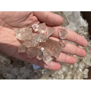 Cuarzo Cristal Brasil - 100 Gramos Buenas Medidas para Facetado