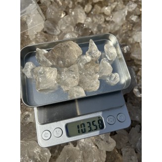 Quartzo Cristal Brasil - 100 Gramas Bons Tamanhos para Lapidação