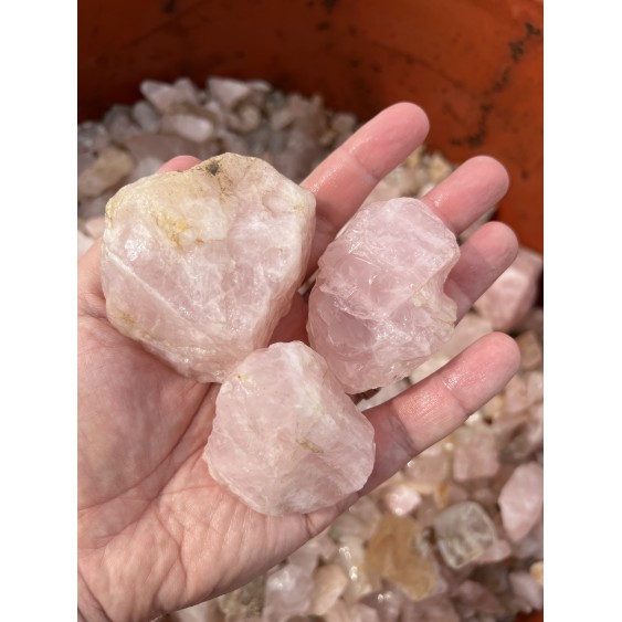 Quartzo Rosa Cor de Médio a Claro Brasil - 100 Gramas