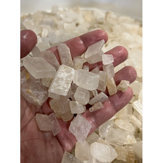 Calcite Blanche Brésil Petits Morceaux - 100 Grammes