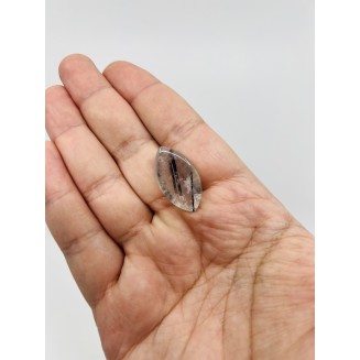 Brazilian Natural Black Rutilated Quartz Special form - Weight 7.46 Gram
