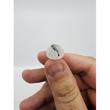 Brazilian Natural Black Rutilated Quartz Special form - Weight 7.46 Gram