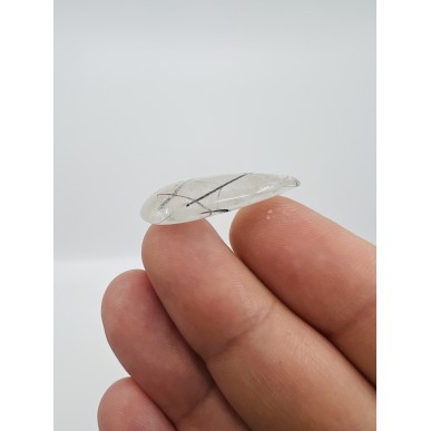 Brazilian Natural Black Rutilated Quartz Special form - Weight 6.44 Gram