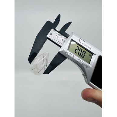 Brazilian Natural Black Rutilated Quartz Special form - Weight 6.44 Gram