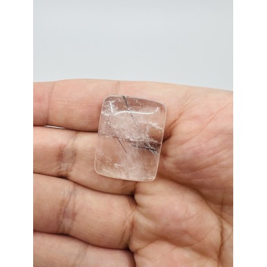 Brazilian Natural Black Rutilated Quartz Special form - Weight 11.20 Gram