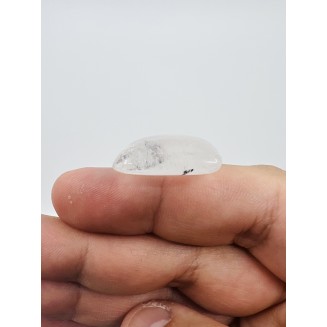 Brazilian Natural Black Rutilated Quartz Special form - Weight 11.20 Gram