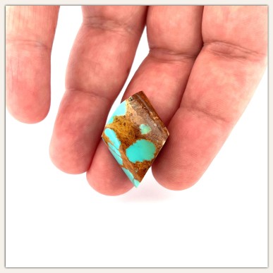 Gold Matrix American Turquoise - Anhänger Größe Special Cut Hand geformt